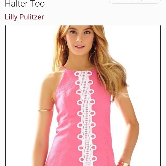 Lilly Pulitzer Annabell halter top in pink - Picture 1 of 2